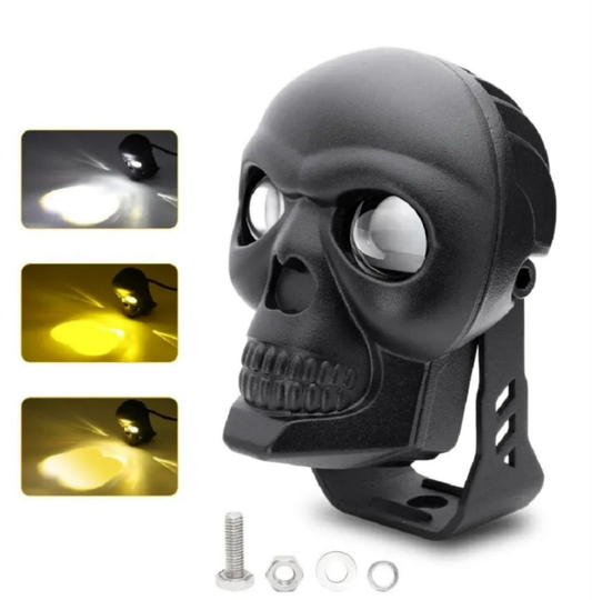 Skull Devil Light White+ Yellow for all bikes
