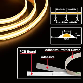 Neon Flexible Tape Strip Light 1m Waterproof